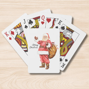 Merry Christmas Santa Claus Playing Cards
