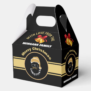 Merry Christmas Santa Claus Red Holiday        Favour Box
