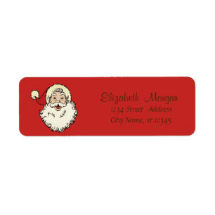 Merry Christmas,Santa Claus Return Address Label