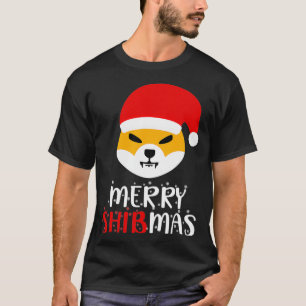 Merry Christmas Santa Claus Shiba Inu Crypto Curre T-Shirt