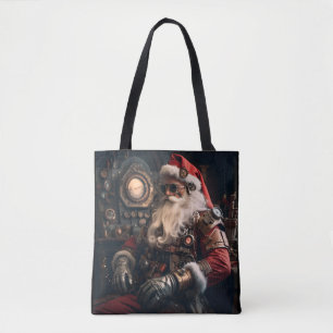 Merry Christmas Santa Claus steampunk Tote Bag