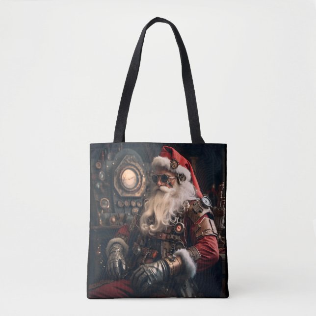 Merry Christmas Santa Claus steampunk Tote Bag (Front)