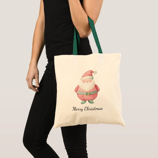 Merry Christmas Santa Claus Tote Bag (Front (Product))