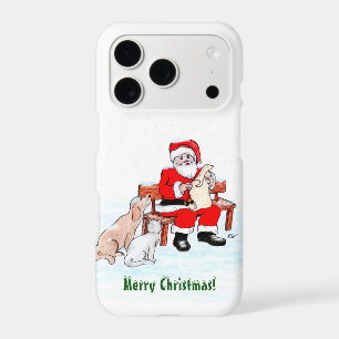 Merry Christmas - Santa Claus with Cat and Dog Cas