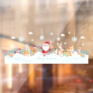 Merry Christmas Santa Claus With Helpers