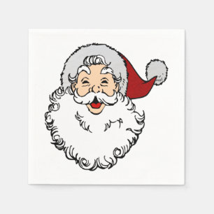 merry christmas santa claus xmas napkin