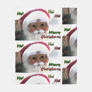 Merry Christmas Santa Clause Fleece Blanket