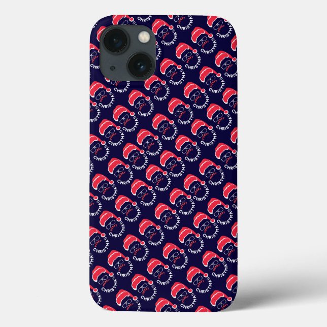 Merry Christmas Santa Clause Merry & Bright Case-Mate iPhone Case (Back)
