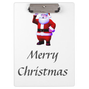 Merry Christmas Santa clauz art add your name text Clipboard