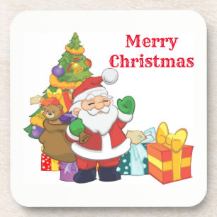 Merry Christmas Santa Coaster