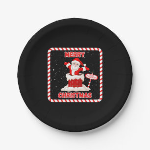 Merry Christmas Santa Collection Paper Plates