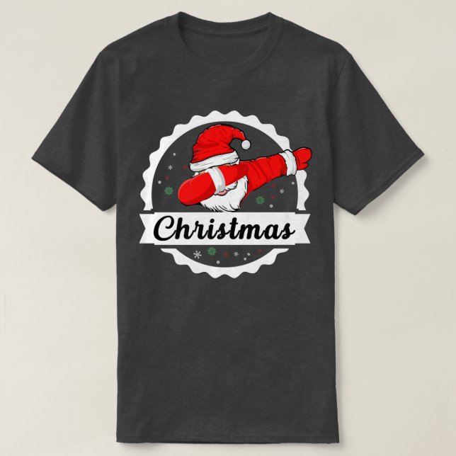 Merry Christmas Santa Dabbing Premium  T-Shirt (Design Front)