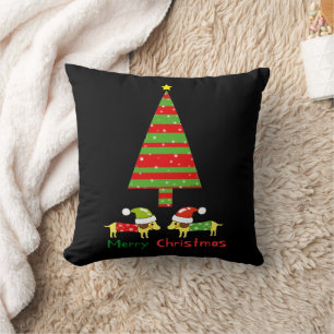 Merry Christmas (Santa dogs) Cushion