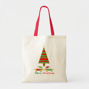 Merry Christmas (Santa dogs) Tote Bag