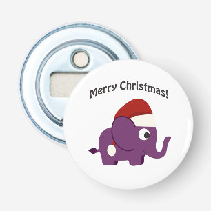 Merry Christmas! Santa Elephant Bottle Opener