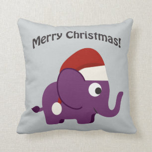 Merry Christmas! Santa Elephant Cushion