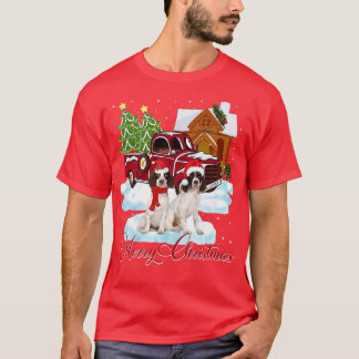 Merry Christmas Santa English Springer Spaniel Dog T-Shirt