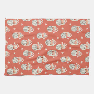 Merry Christmas - Santa Face nursery winter Star Tea Towel