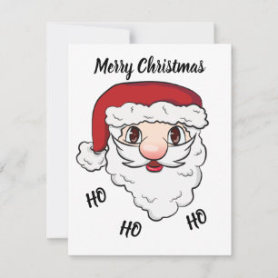 Merry Christmas Santa Funny Customisable Holiday Card