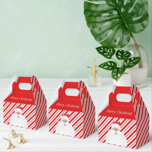 Merry Christmas Santa Gable Favour Box (Multiple)