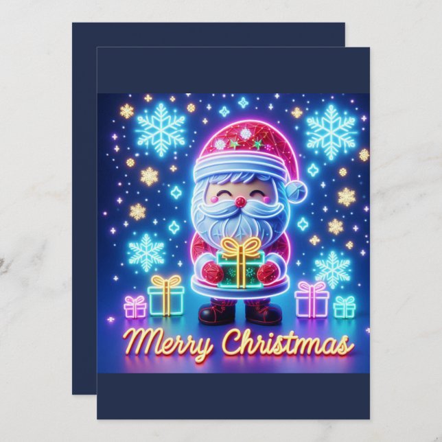 Merry Christmas Santa Gift  Invitation (Front/Back)