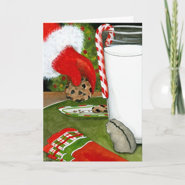 Merry Christmas Santa Hamster by Bihrle Card (Front)
