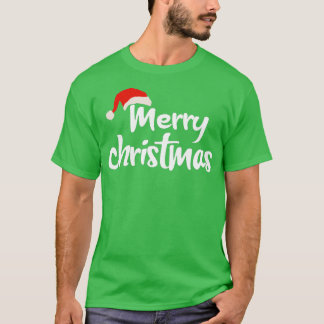 Merry Christmas Santa Hat 2  T-Shirt