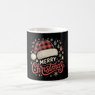 Merry Christmas Santa Hat Xmas Family Holiday Coffee Mug