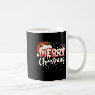Merry Christmas Santa Hat Xmas Family Matching Paj Coffee Mug