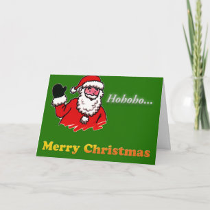 Merry Christmas,Santa Holiday Card