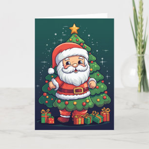 Merry Christmas Santa Holiday Card