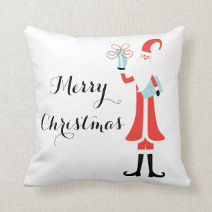 Merry Christmas Santa Holiday Cushion