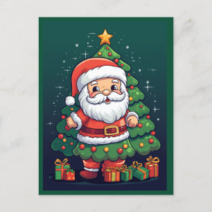 Merry Christmas Santa Holiday Postcard