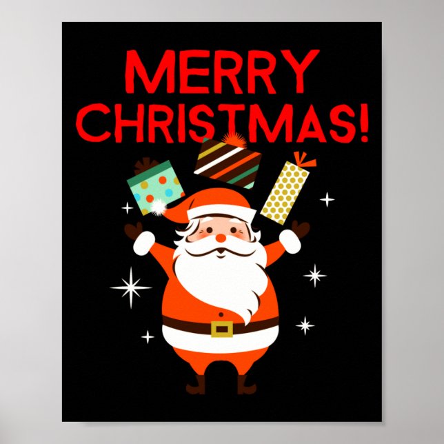 Merry Christmas Santa Holiday  Poster (Front)