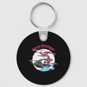 Merry Christmas Santa Jet Ski Watersrts  Key Ring
