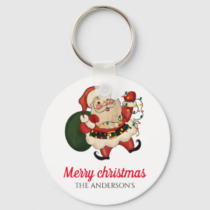 Merry christmas santa key ring