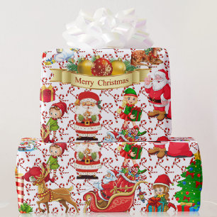 Merry Christmas Santa Little Bit of Everything Wrapping Paper