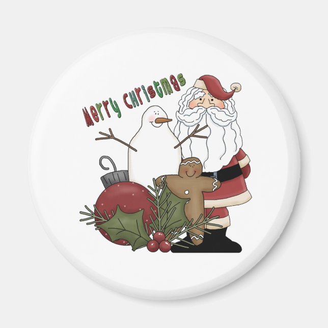 Merry Christmas Santa Magnet (Front)