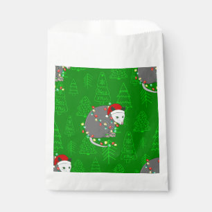 merry christmas santa opossum possum favour bag