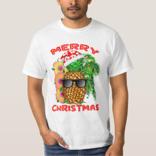 Merry Christmas Santa Pineapple T-Shirt