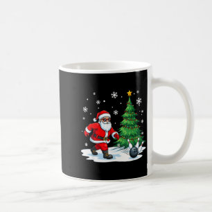 Merry Christmas Santa Playing Bowling Srt Lovers  Coffee Mug