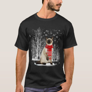 Merry Christmas Santa Ragdoll Siamese Cat Christma T-Shirt