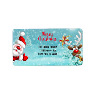 Christmas Return Address Labels | Zazzle