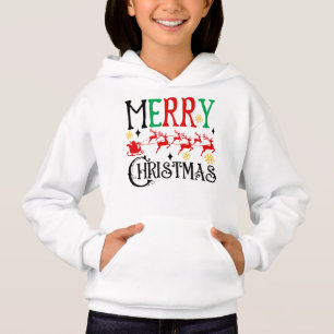 Merry Christmas Santa Sleigh-61049 T-Shirt Hoodie
