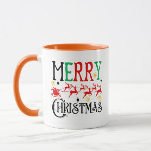 Merry Christmas Santa Sleigh-61049 T-Shirt Mug