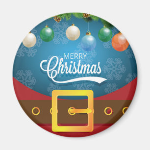 Merry Christmas Santa Suit Magnet