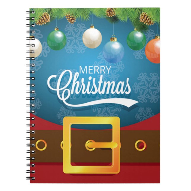 Merry Christmas Santa Suit Notebook (Front)