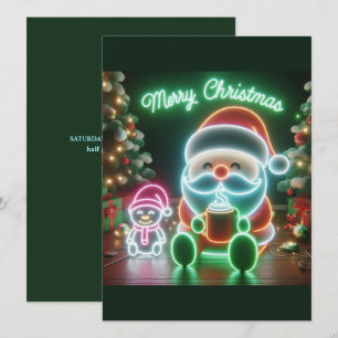 Merry Christmas Santa Teddy Invitation