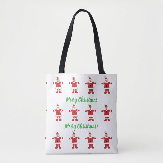 Merry Christmas Santa Tote Bag (Front)