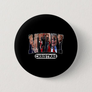 Merry Christmas Santa Trump Merry Trumpmas Pyjamas 6 Cm Round Badge